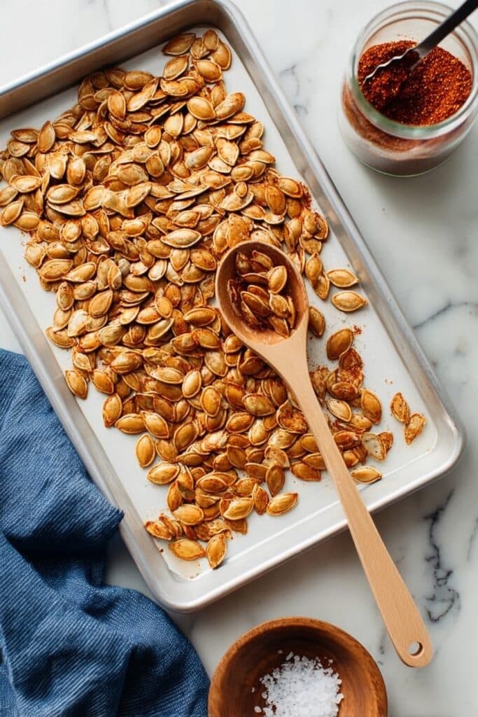 Spicy Roasted Pumpkin Seeds Recipe