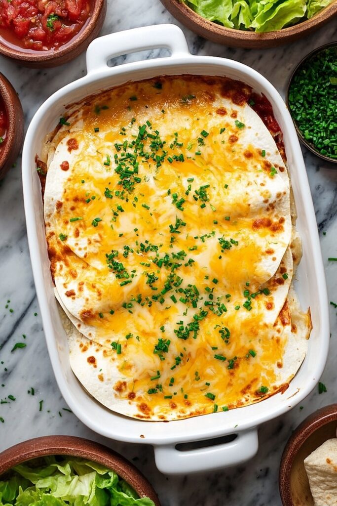 Easy Chicken Quesadilla Casserole Recipe