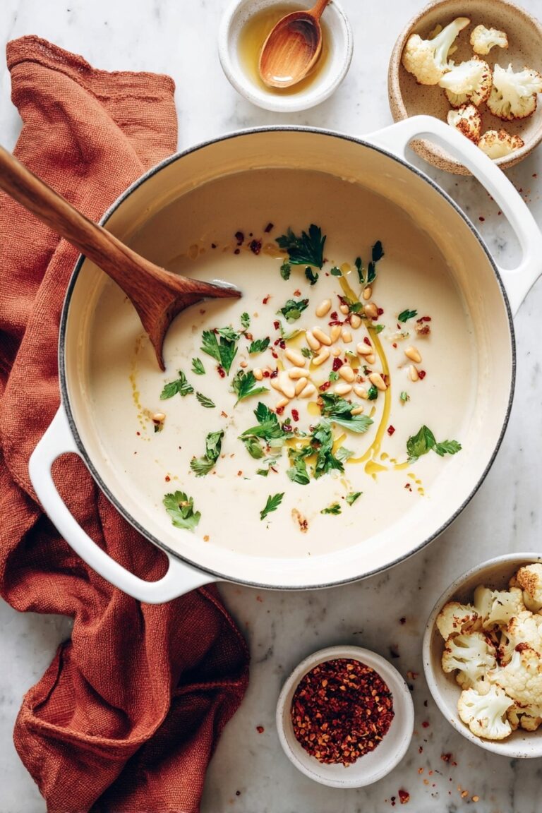 Creamy Roasted Cauliflower Soup Recipe