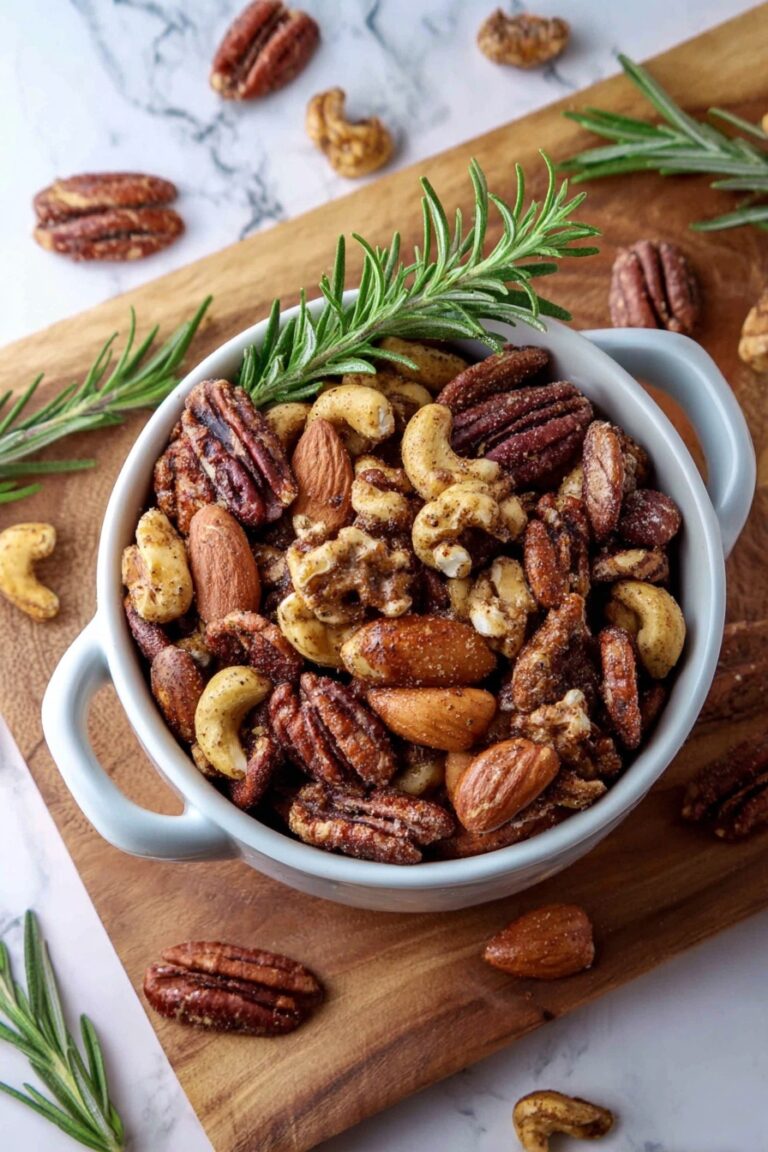 Rosemary Sweet and Salty Roasted Nuts Recipe
