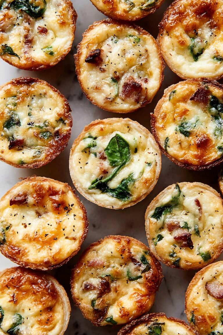 Mini Quiche Recipe with Flaky Pie Crust Recipe