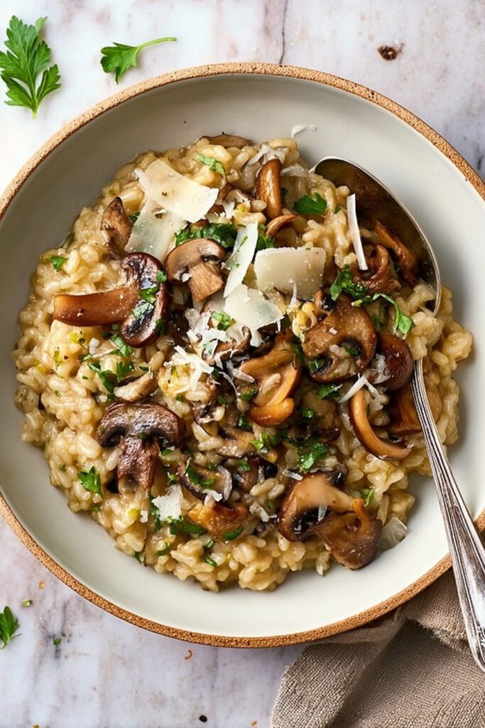 Creamy Mushroom Risotto Recipe