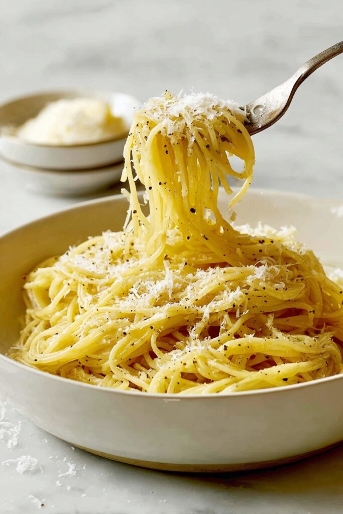 Quick Cacio e Pepe with Bucatini Recipe