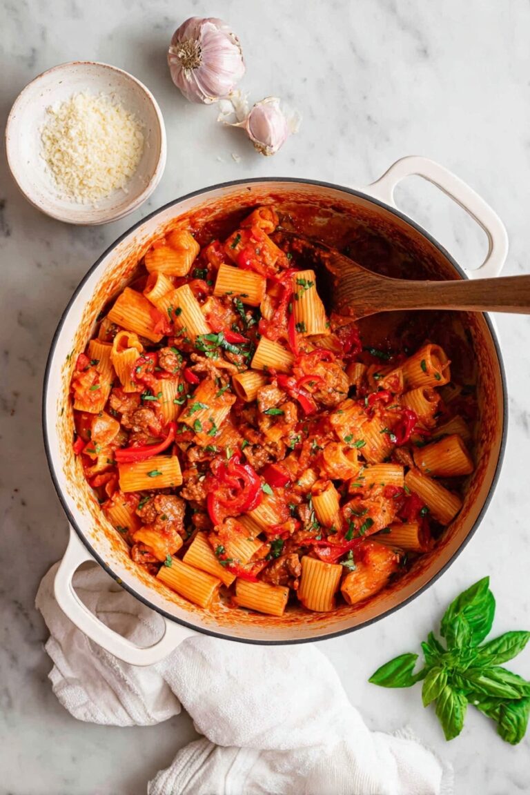 Spicy Chicken Riggies Pasta Recipe