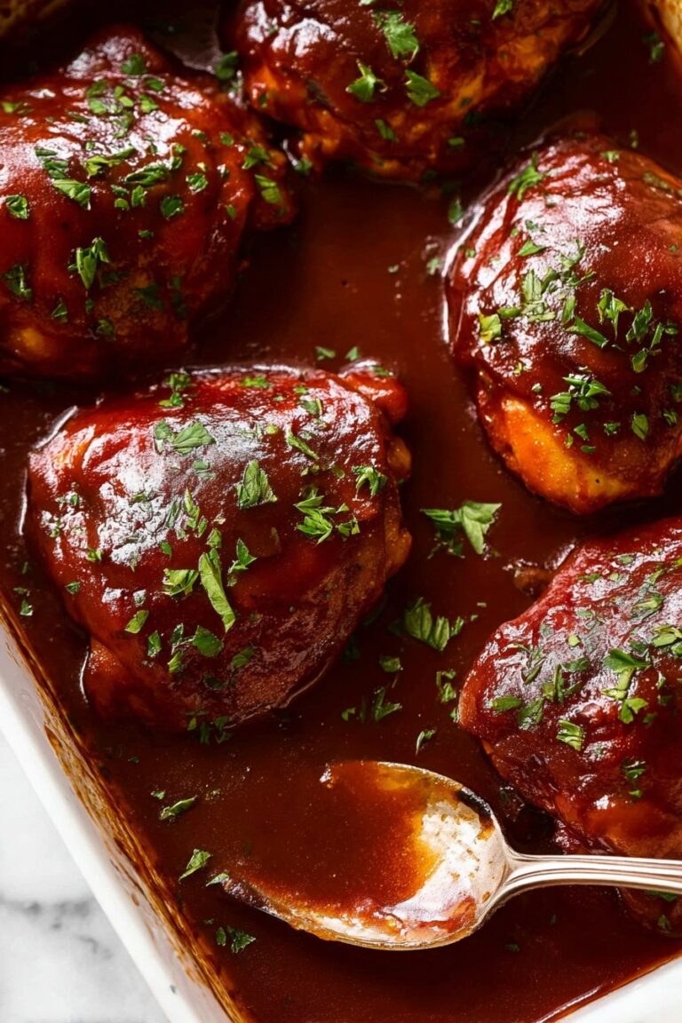 Oven Baked BBQ Chicken with Homemade Sauce Recipe