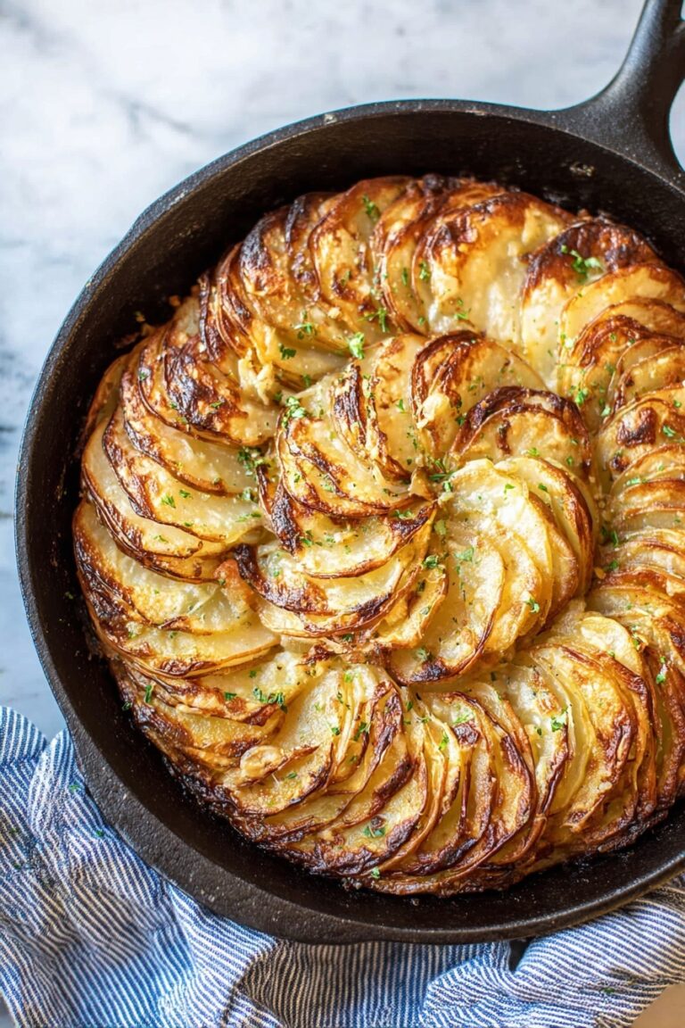 Garlic Herb Potato Galette Recipe