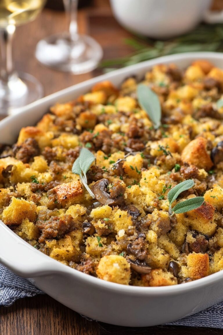 Sausage and Chestnut Holiday Stuffing Recipe