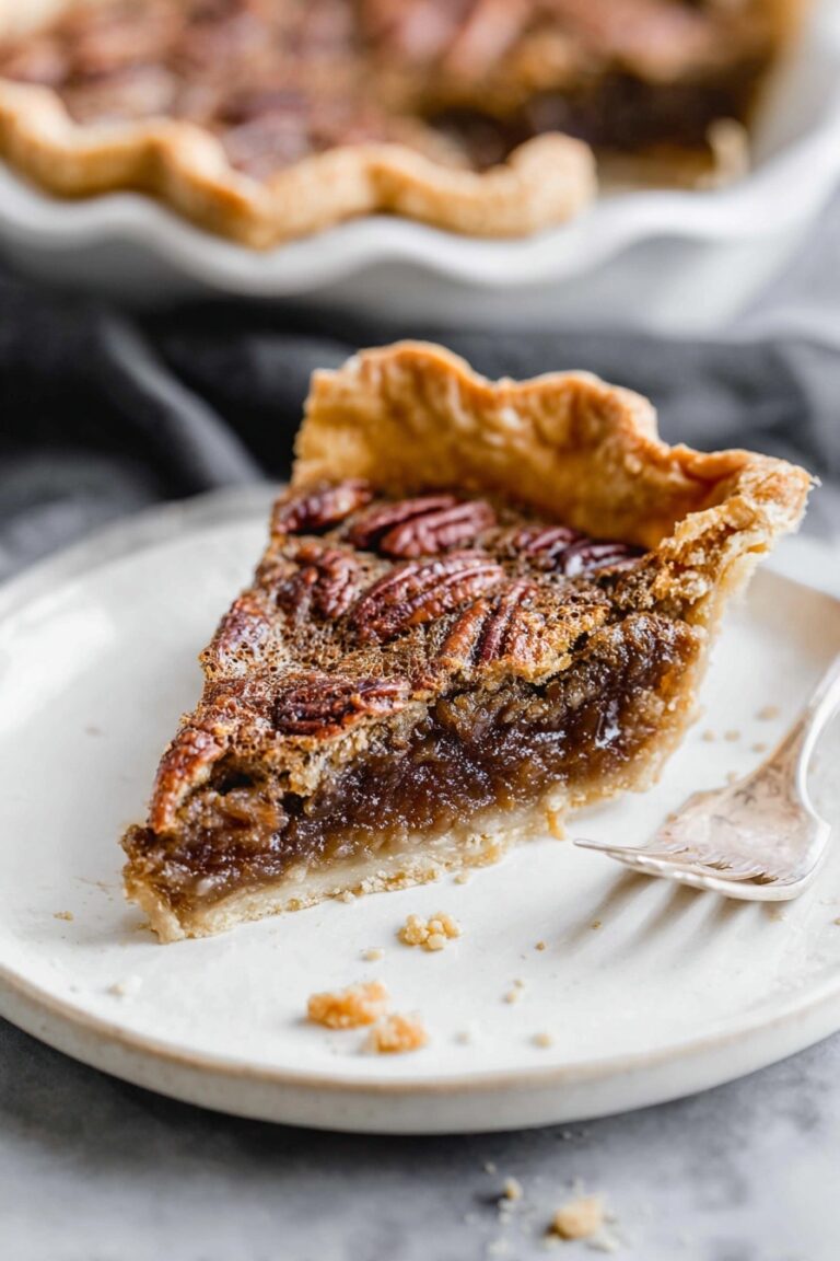 Classic Pecan Pie with Buttery Crust Recipe
