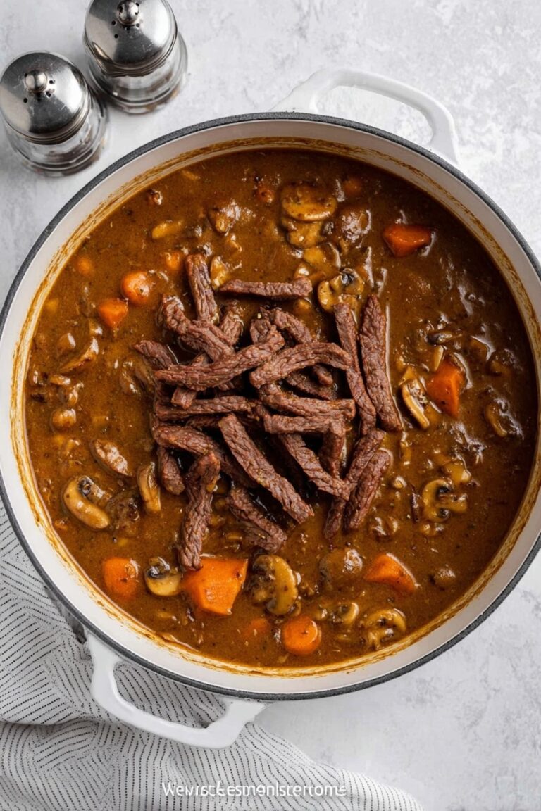 Creamy Beef Stroganoff Recipe