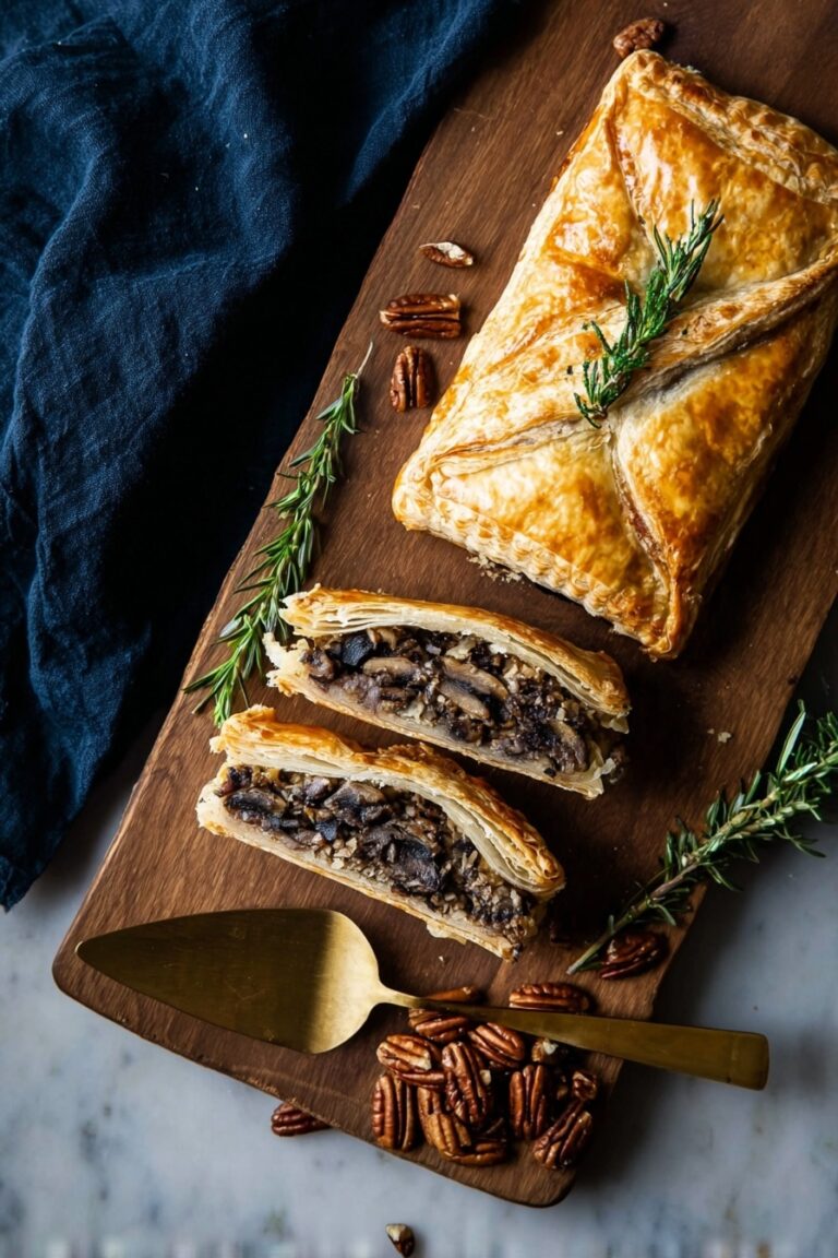Vegan Mushroom Wellington with Pecans Recipe