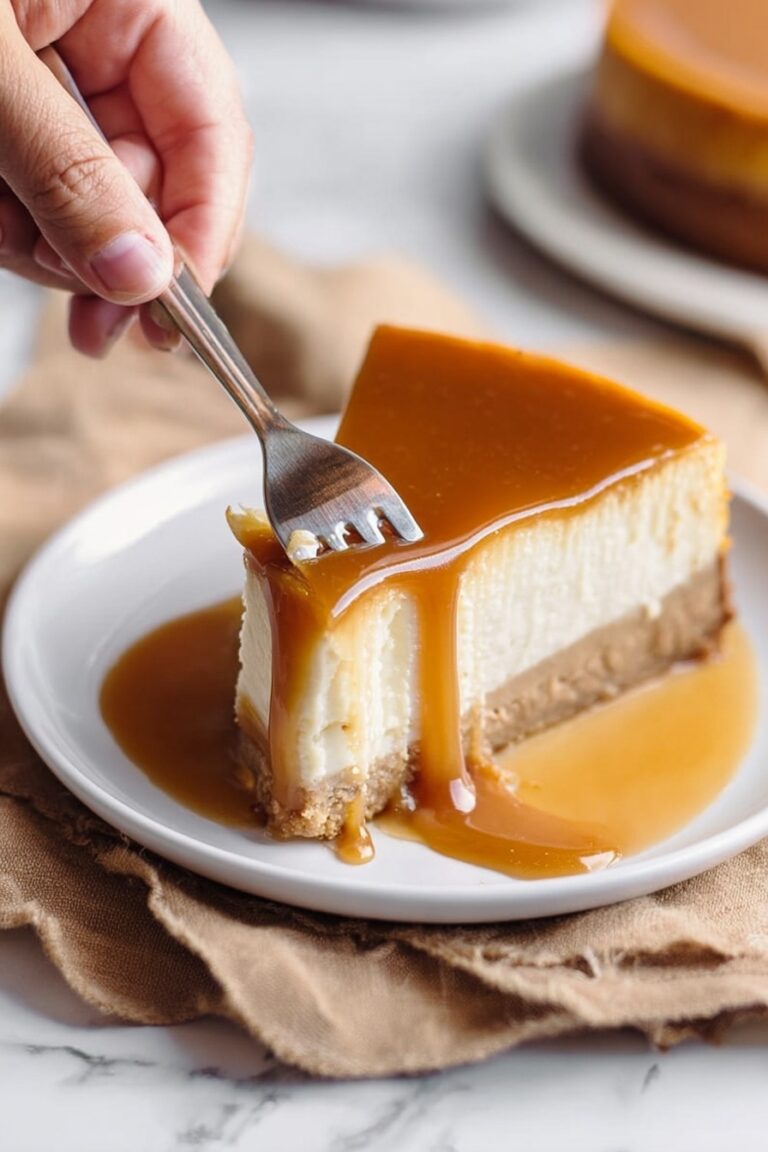 Maple Cheesecake with Caramel Sauce Recipe