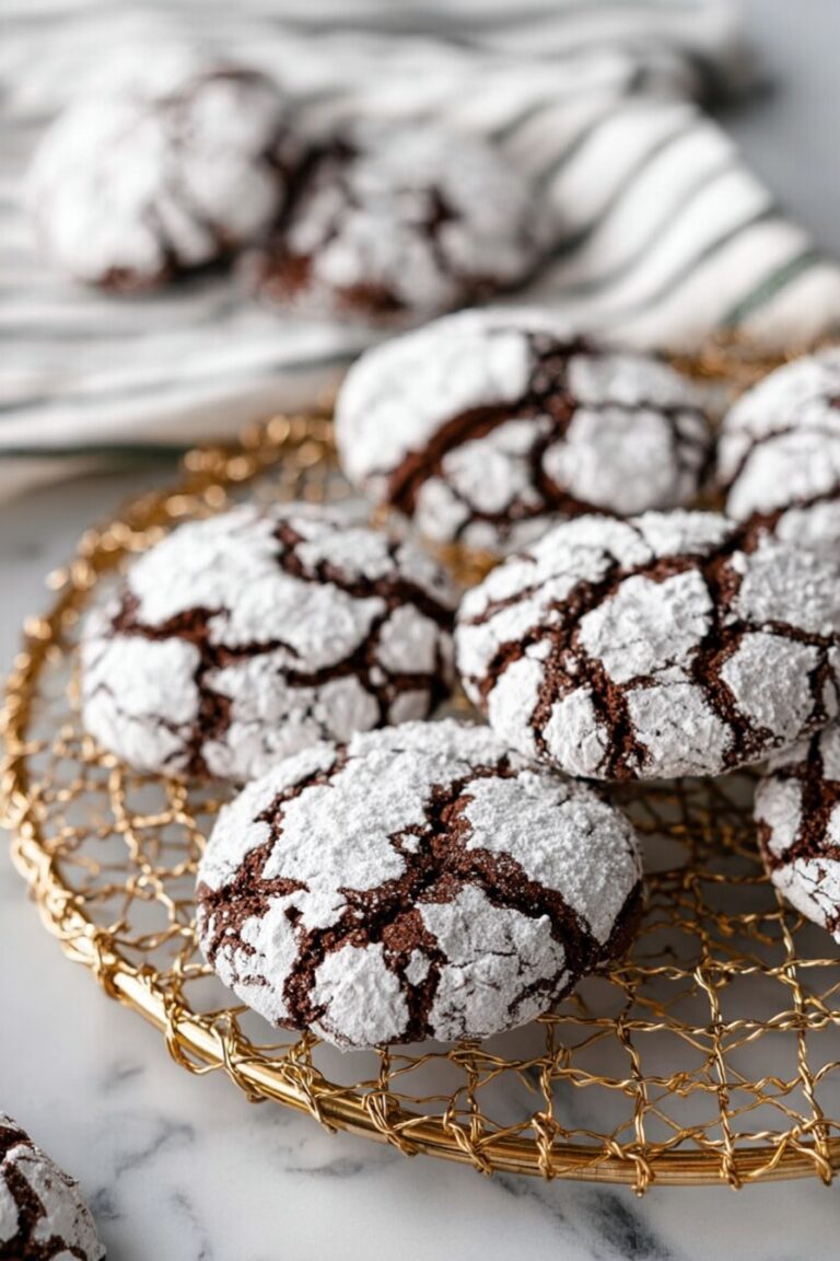Fudgy Chocolate Crackle Cookies Recipe