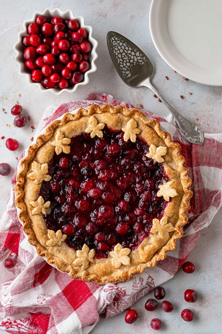Easy Cranberry Pie with Orange and Spices Recipe