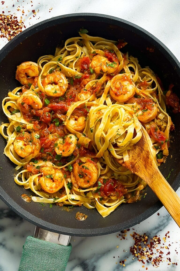 Spicy Shrimp Fra Diavolo Pasta Recipe