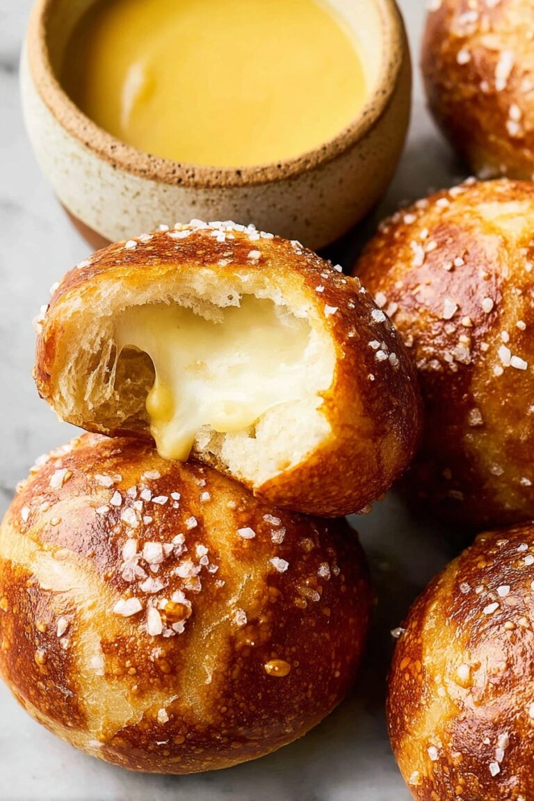 Cheese Pretzel Bites Recipe