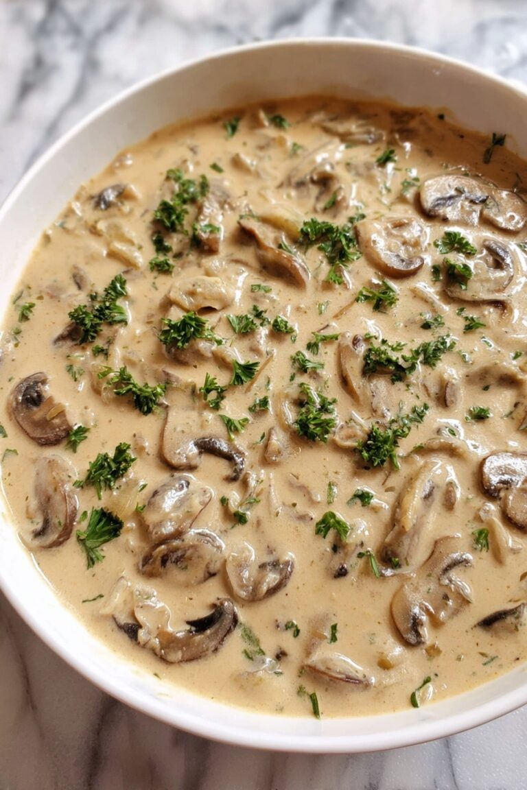 Creamy Mushroom Hunters Sauce for Steak Recipe