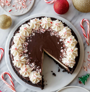 Peppermint Bark Cheesecake Recipe
