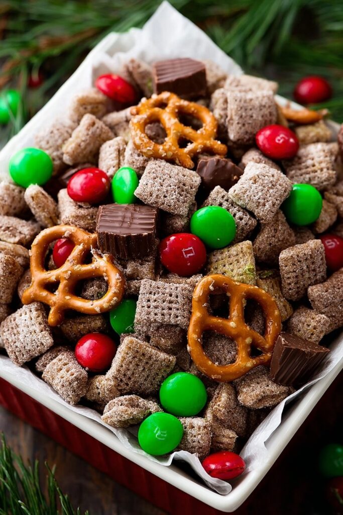 Chocolate Peanut Butter Reindeer Chow Recipe