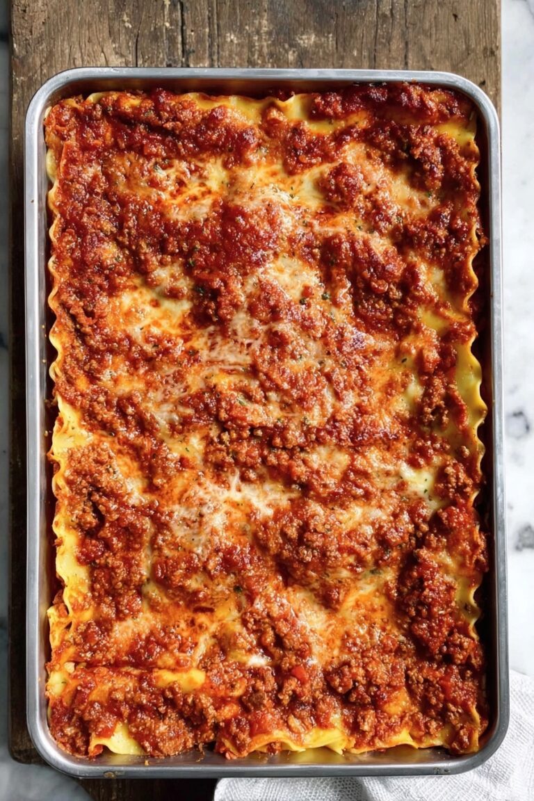 Classic Mom’s Meat Lasagna Recipe