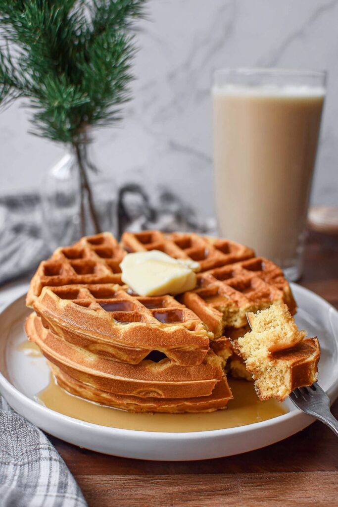 Eggnog Waffles Recipe